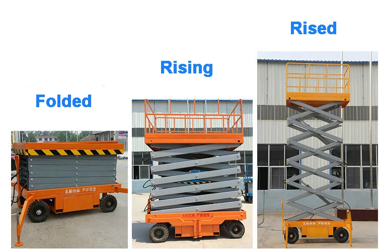 Hydraulic scaffolding lift platform table elevator