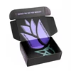 Ships Flat Easy-fold Matte Black Paper Mailers E-flute Corrugated Subscriptions Mailing Boxes with Custom Logo