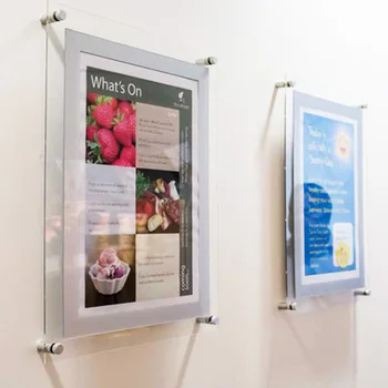 Wall Mount Custom Clear Acrylic Waterproof Photo Frame
