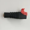 Female 12V DC Power Jack Connector Pressed Connected Crimp Terminal Block Plug
