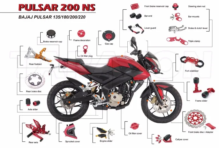 New Arrival Stunning Motorcycle Parts Accessories Triple Clamp Cover For Bajaja Pulsar 200ns