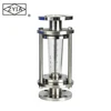 hot sell Inline vertical type float indicator sight glass flow meter