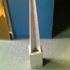 Square base pole anchor for fence post