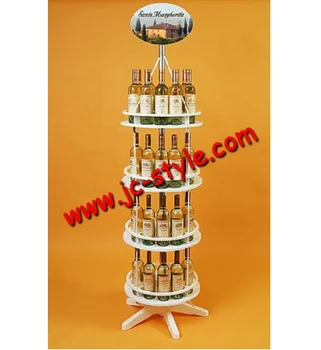 Folding Liquor Bottle Display Shelf/fashion Rotating Metal Red Wine ...