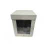 white tall window paper cake box
