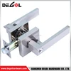 Top quality zinc alloy tubular entrance lever handle double swinging door lock