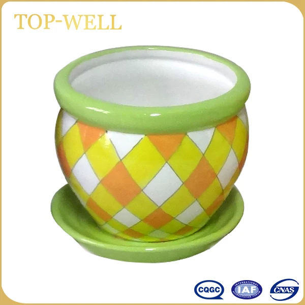Modern Style Ceramic Flower Pot,Used In Table Small Ceramic Flower