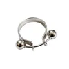 ZXYR079 Korean fashion S925 sterling silver simple geometric double bead ring female gift silver