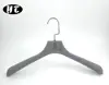 LY114 Highclass grey coat hanger baby touch customize color hanger unisex coat plastic hangers