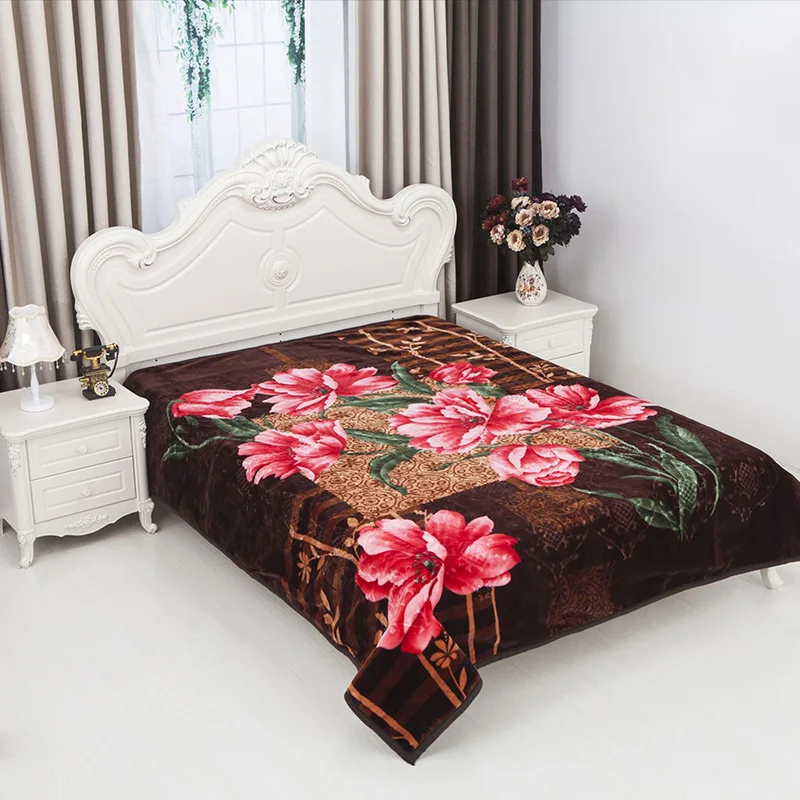 100 Polyester Middle East Style 4kg/5kg/6kg Double Ply Luxury Thick