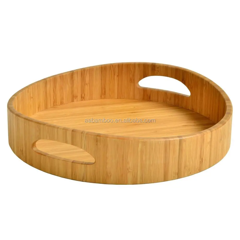 wood serving tray with handles