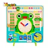New arrival educational wooden all about today calendar board for kids W09F023
