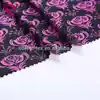 Wholesale floral printed satin 96 polyester 4 spandex microfiber stretch fabric