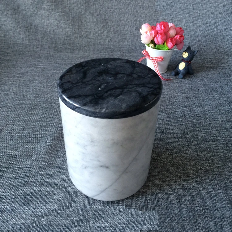 Ecofriendly Marble Stoner Candle Jar Holder Marble Candle Jars With