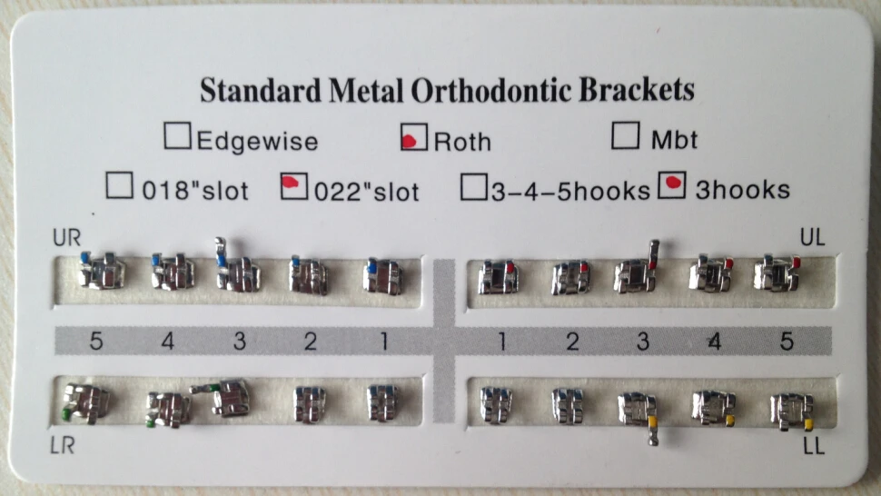Dental Supply Roth 022 Metal Braces/mini Brackets Orthodontics Buy