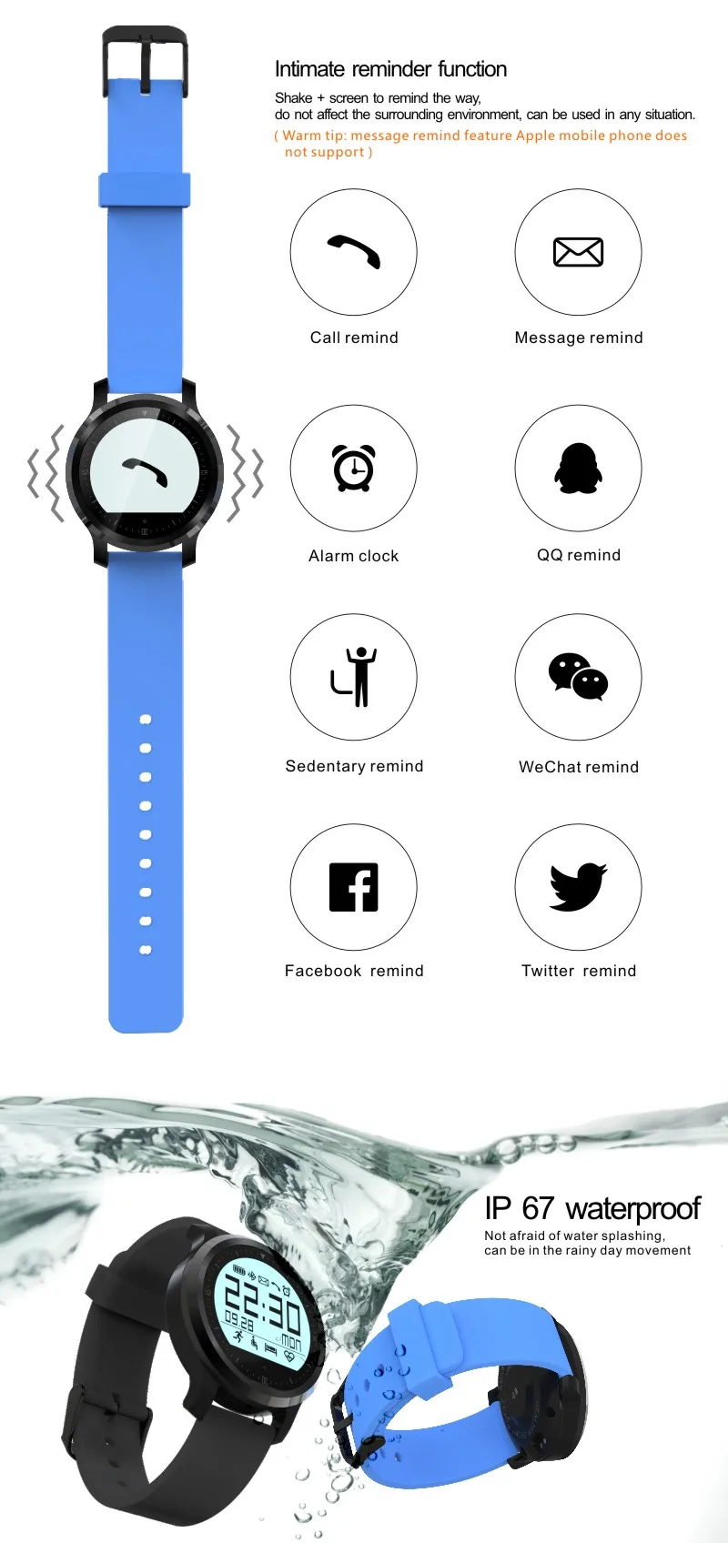 Watch Men Digital,Crane Sports Heart Rate Monitor Sports Watch Smart