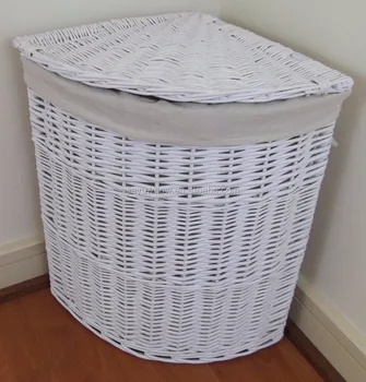 large wicker laundry basket