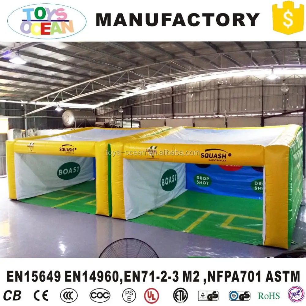 New Design Portable Squash Field Inflatable Squash Court Crossing Court