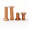 DIN661 high quality countersunk head solid rivets flat cone head rivets solid rivets Red copper