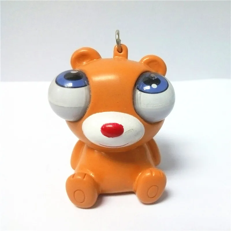 Plastic Mini White Cow Rolling Eye Keychain For Promotional Gift Buy