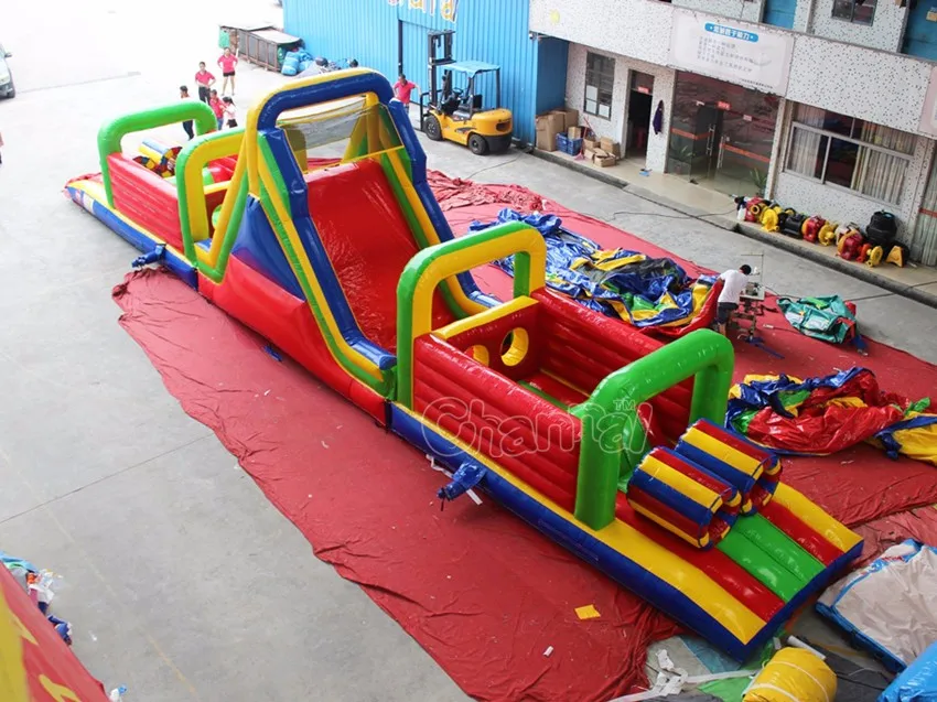 bounce house obstacle course