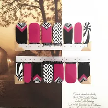Purple Sexy Pattern Nail Arts Sticker 14 pcs set Waterproof Nail Decal Art Sticker Gel Polish