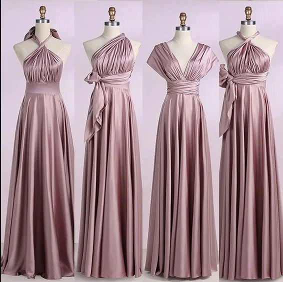 dusty pink multiway dress