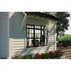 Black Painted Exterior Double Hung Windows with Colonial Grids