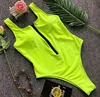 2018 Hot Sell Open Full Sexy Bikini Swimwear Woman One Piece Yellow Color Bathing Suit