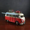 2 Colors Vintage Metal Crafts Home Decor Ornaments Europe Model Bus Gifts Furnishing Articles
