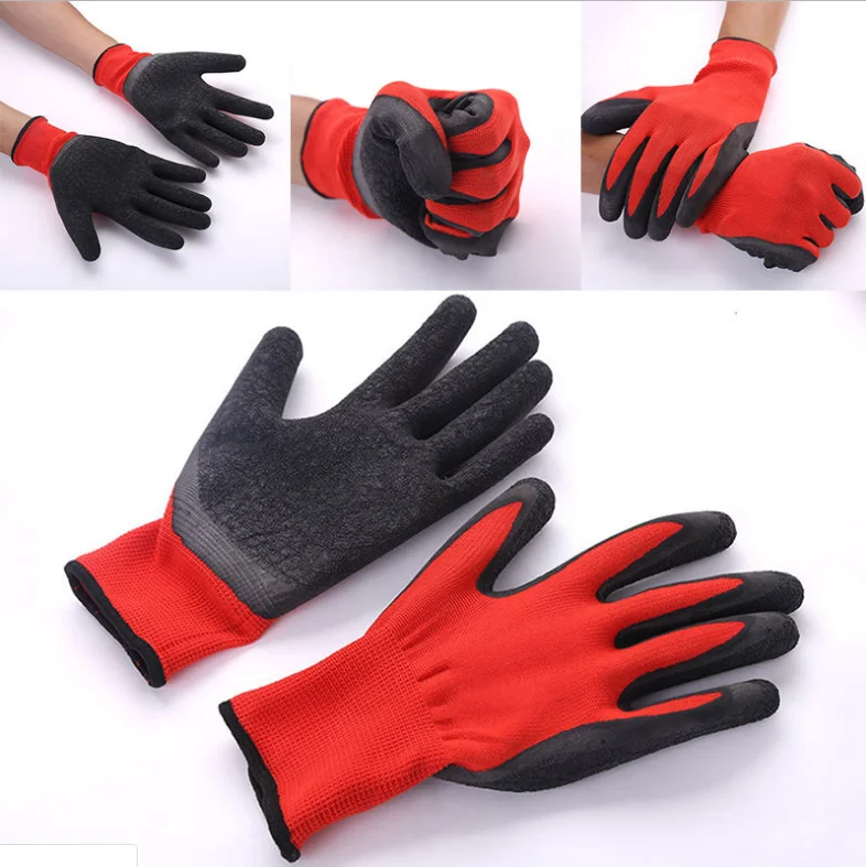 10g T/c Shell Latex Coated Glove Safety Building Work Gloves