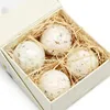 4 Pcs Bath Bombs Cute Gift Set Luxurious Bubble Bath Bath Salt Ball Spa Perfect Lovely Gift For Women Girls