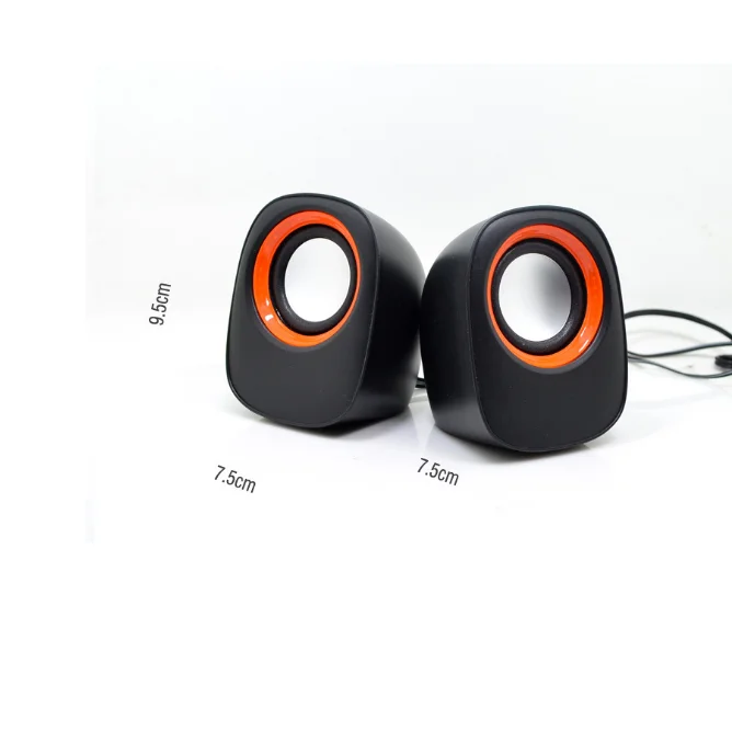 Portable Wired 2PCS Mini 3w Small Speakers system Pair Desktop/Laptop Multimedia 2.0 mini usb PC Speaker boxes - ANKUX.COM