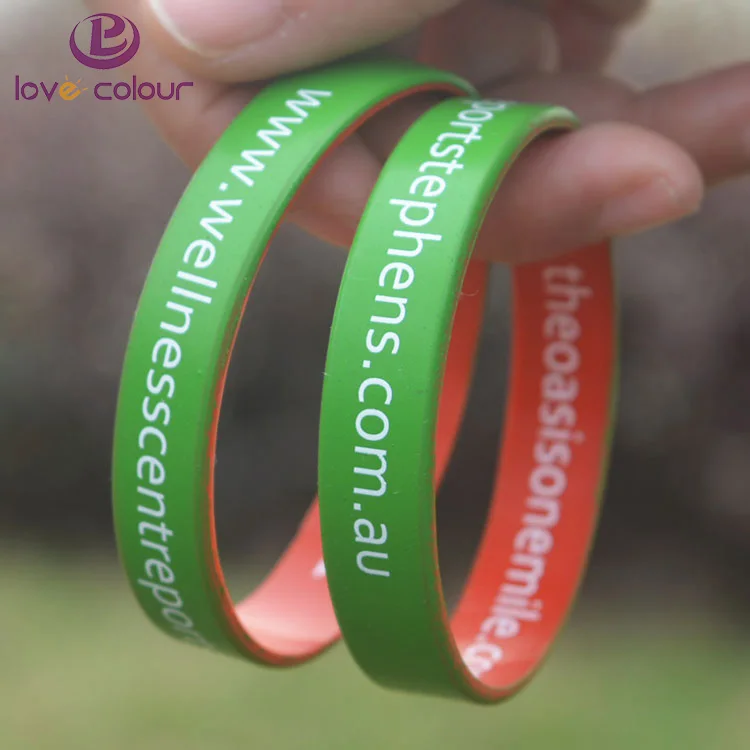 Double Layer Silicone Wristbands