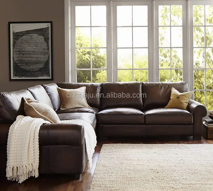 Modern Style Leather Corner Sofa For Livingroom Office Room In Modern Style Leather Corner Sofa For