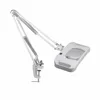 LED Light 5X 10X Magnifier Helping Hand Auxiliary Clamp Alligator Clip Stand