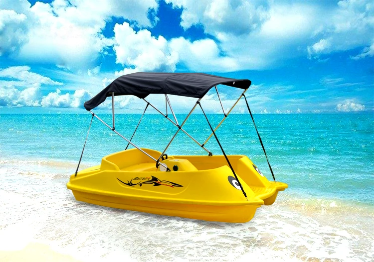 4 Persons Water Bike Wheeler PE Plastic Electric Powered Pedal Boat with .....