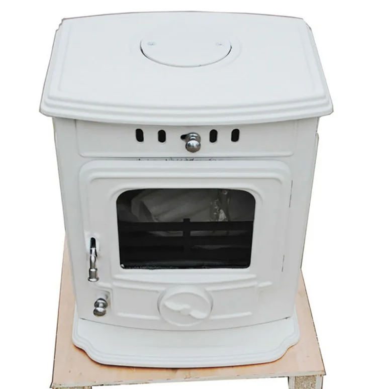 New Style Simple Artistic Enamel Cream White Cheap Wood Stove For Sale