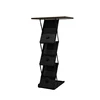 Mobile Portable Steel Brochure Catalogue Flyer Holder Stand with Table Counter for Event Promotion and Exhibition Trade Show