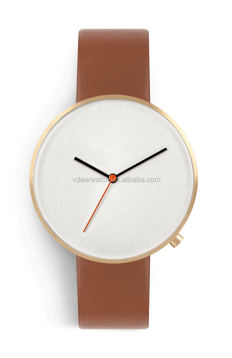 2019 New collection custom high quality mens watch simple watch with leather strap