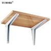 stainless steel top mounted handrail 90 degree wardrobe invisible floating glass wood working metal shelf brackets