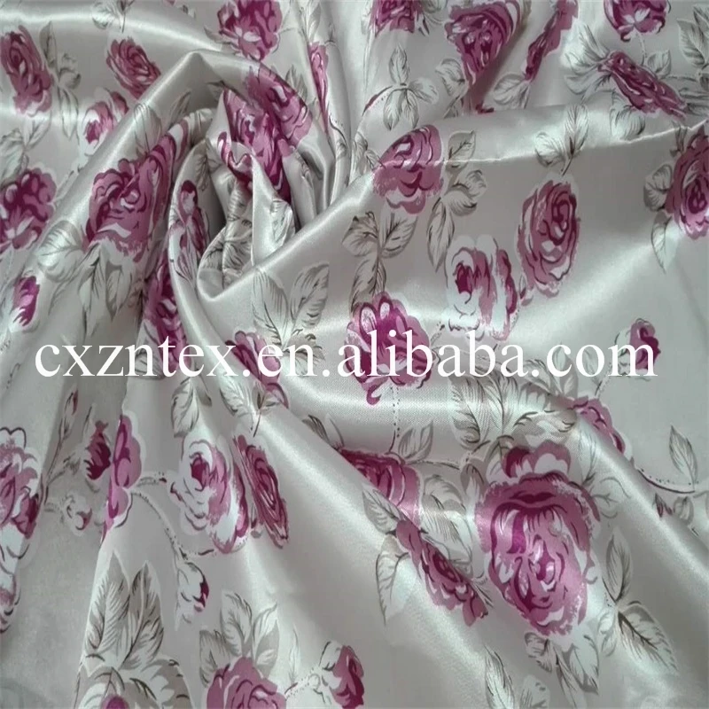 Floral Printed Satin Fabric/clothing Fabric/dresses For Women Buy