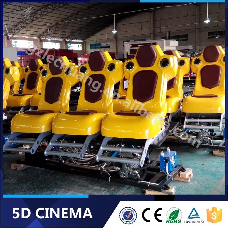 Amusement Park Ride Hydraulic System 5d Mini Motion Cinema Trailer 5d