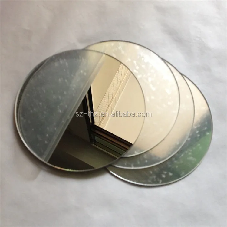 Plastic Acrylic Plexiglass Wall Sticker Mirrors Oval Sheets 127x19x2mm