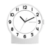ML16801 Plastic snooze led light wake up light voice record musical alarm clock