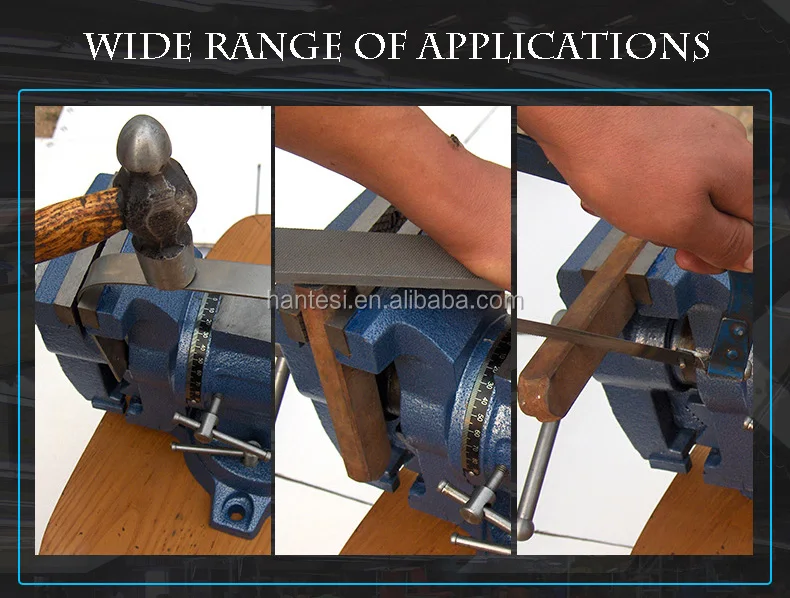 Multipurpose Stationary Type Bench Vise With Anvil 