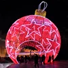 Toprex decor large outdoor decorative holiday 3d led lighted Christmas balls