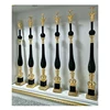Black stair aluminum railing attic staircase baluster roman column