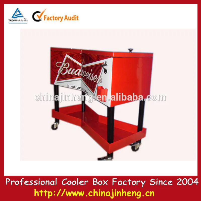 Enfriador de bebidas carro, del patio de laminación carrito