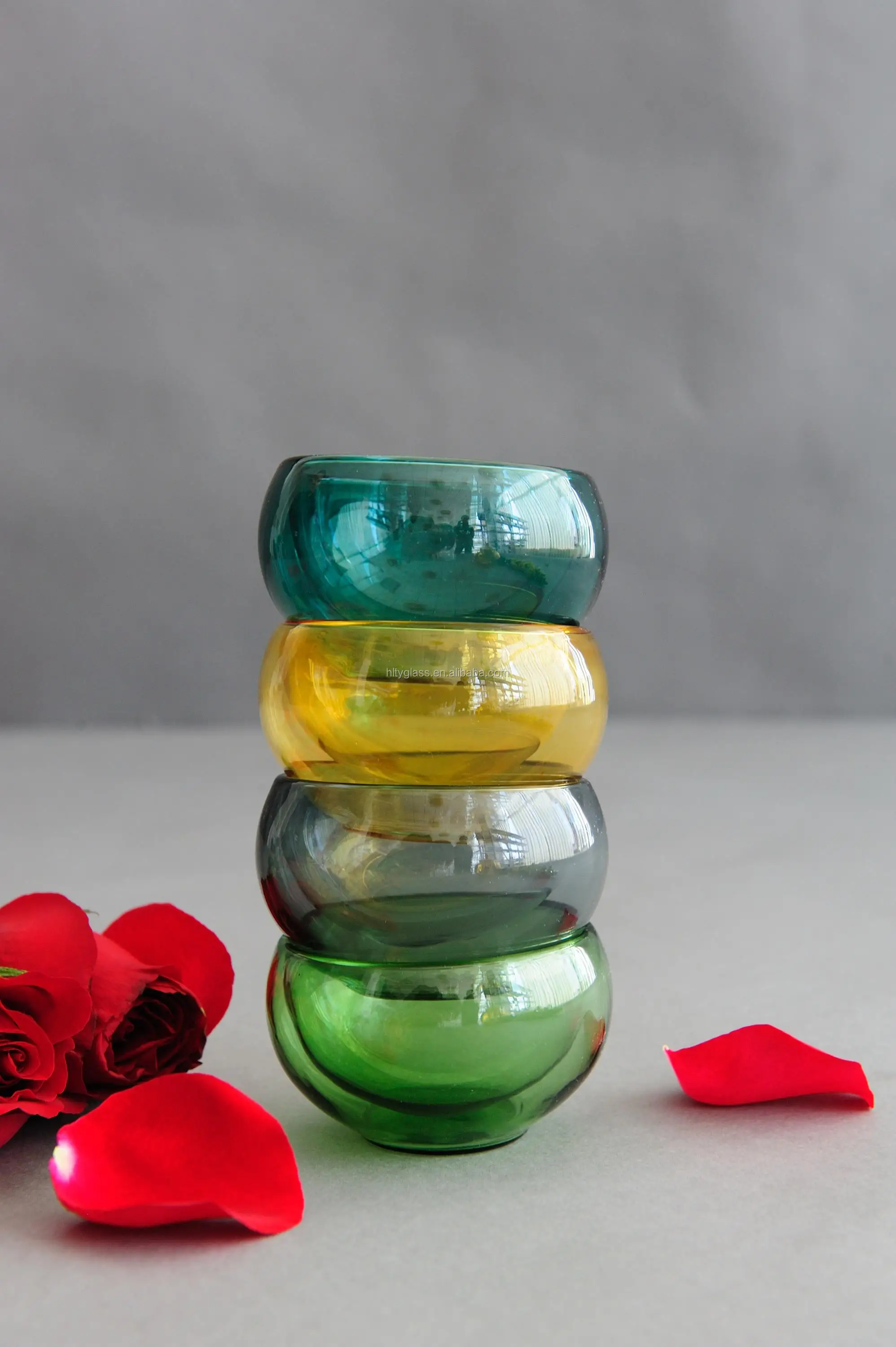 花式手工彩色双壁玻璃茶杯 - buy cup,tea,double